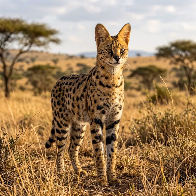 🐆 Indoor Predator (Savannah Cat)