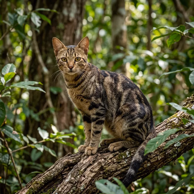🌳 Gato de Kenia con Patrón de Corteza (Sokoke)