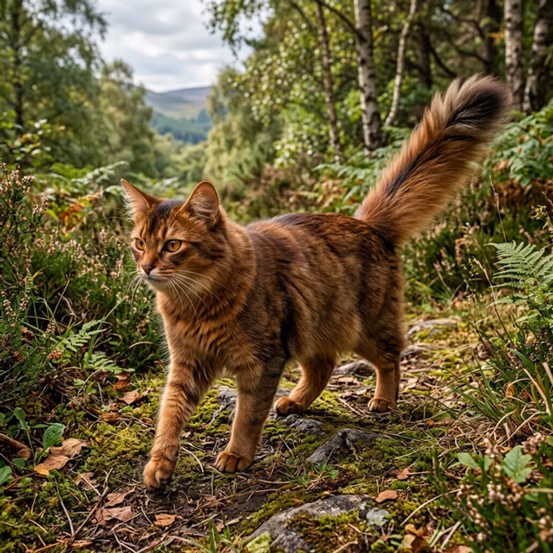 🦊 Zorro de Bosque con Cola Poblada (Somalí)