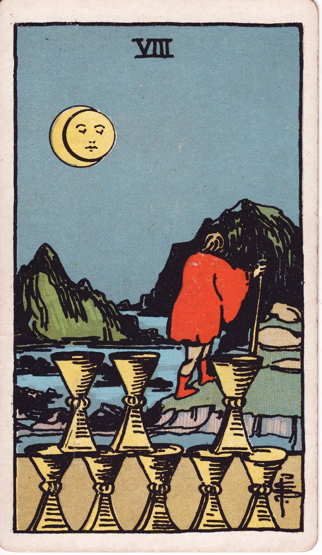50. Eight of Cups