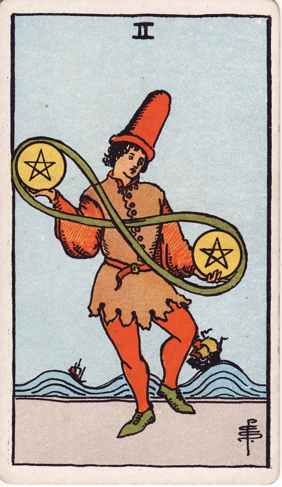 29. Two of Pentacles