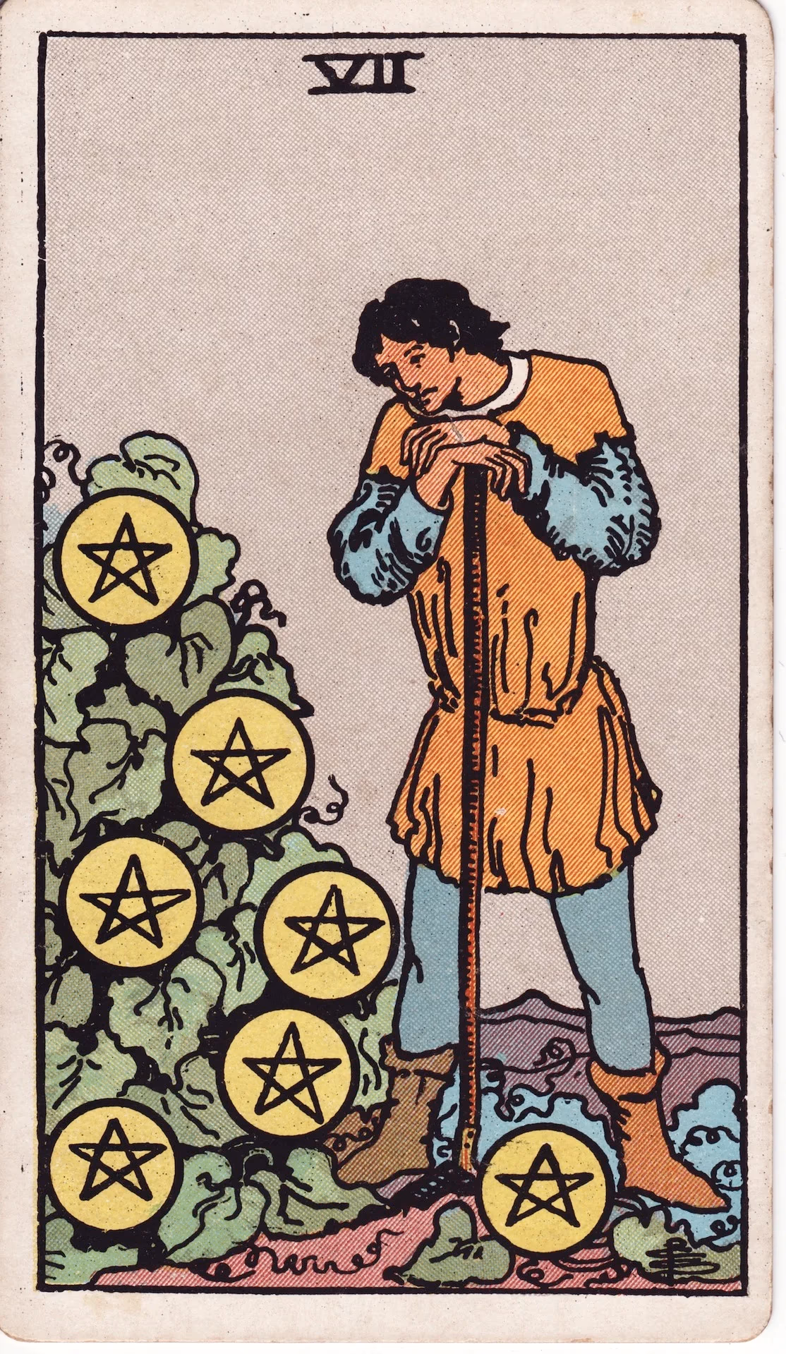 70. Seven of Pentacles