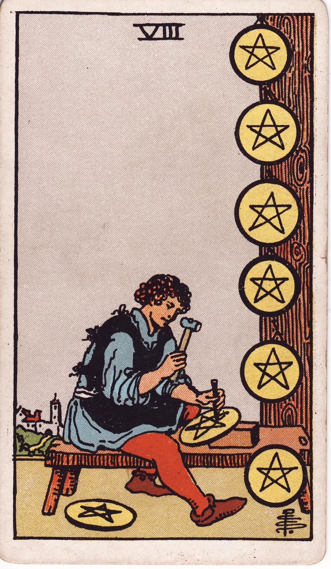 71. Eight of Pentacles