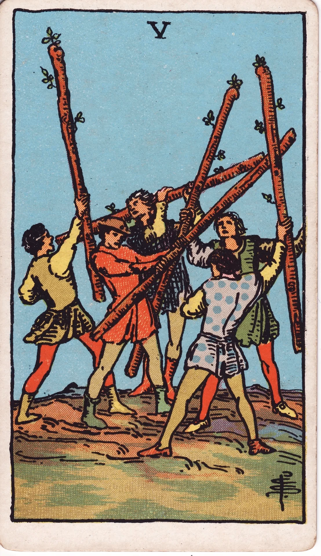 37. Five of Wands
