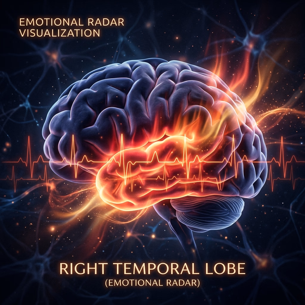 우측 측두엽 (Emotional Radar)