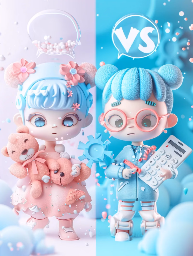 에겐녀 vs 테토녀 테스트