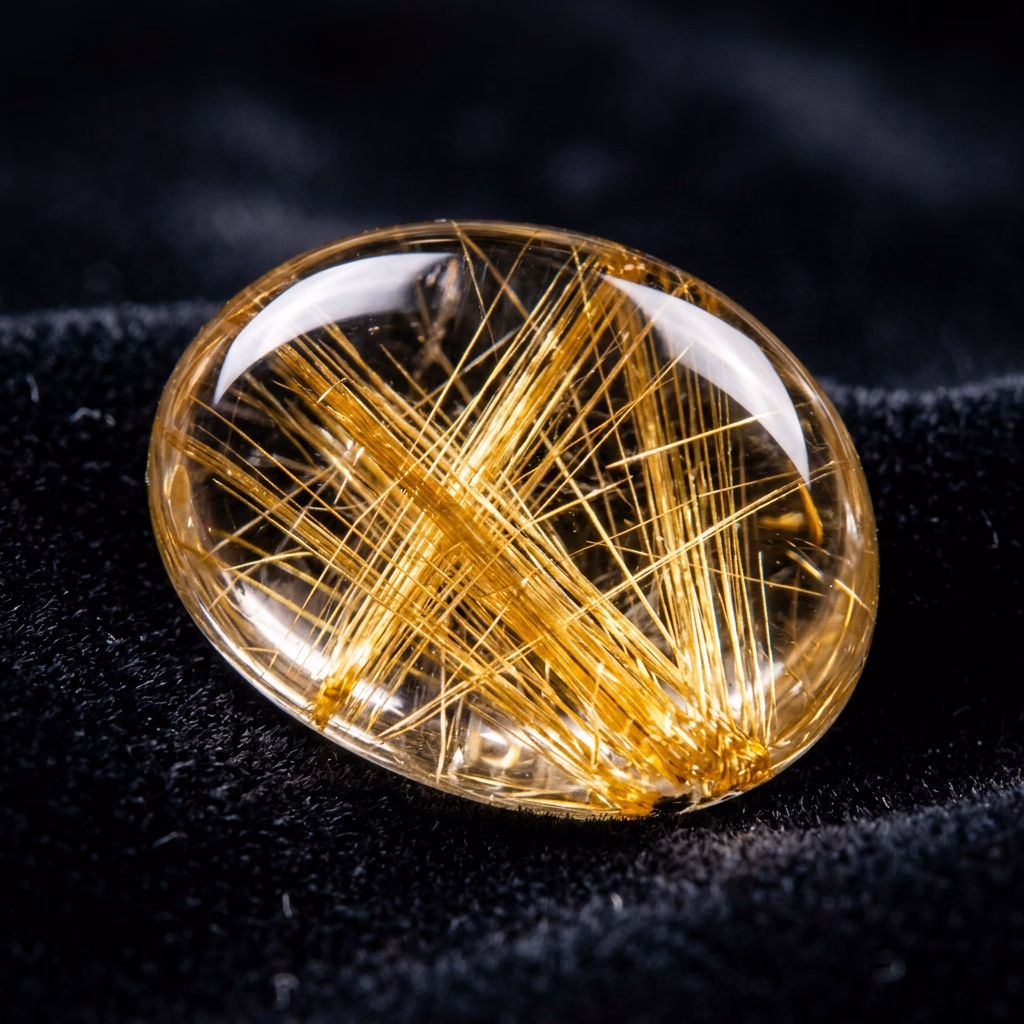 침수정 (Rutilated Quartz / 루틸레이티드 쿼츠 / 금홍석 수정)